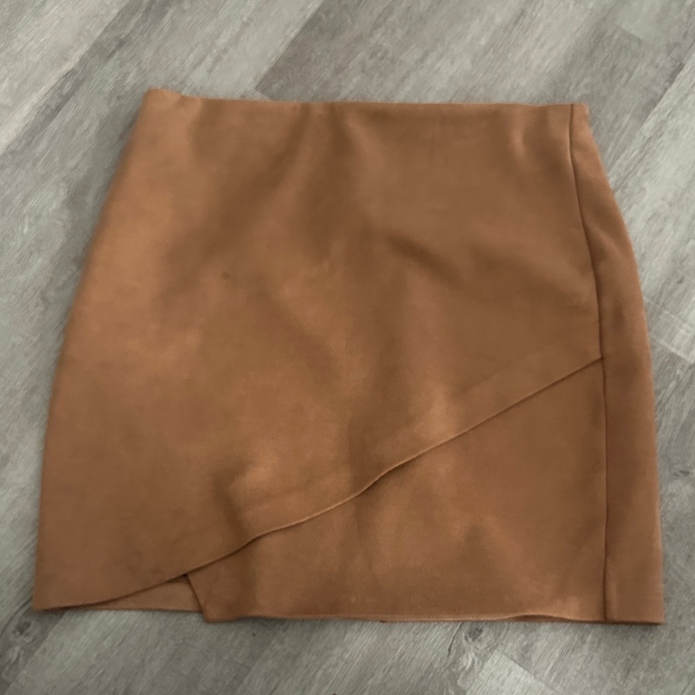 Dynamite Asymmetrical Tan Skirt
